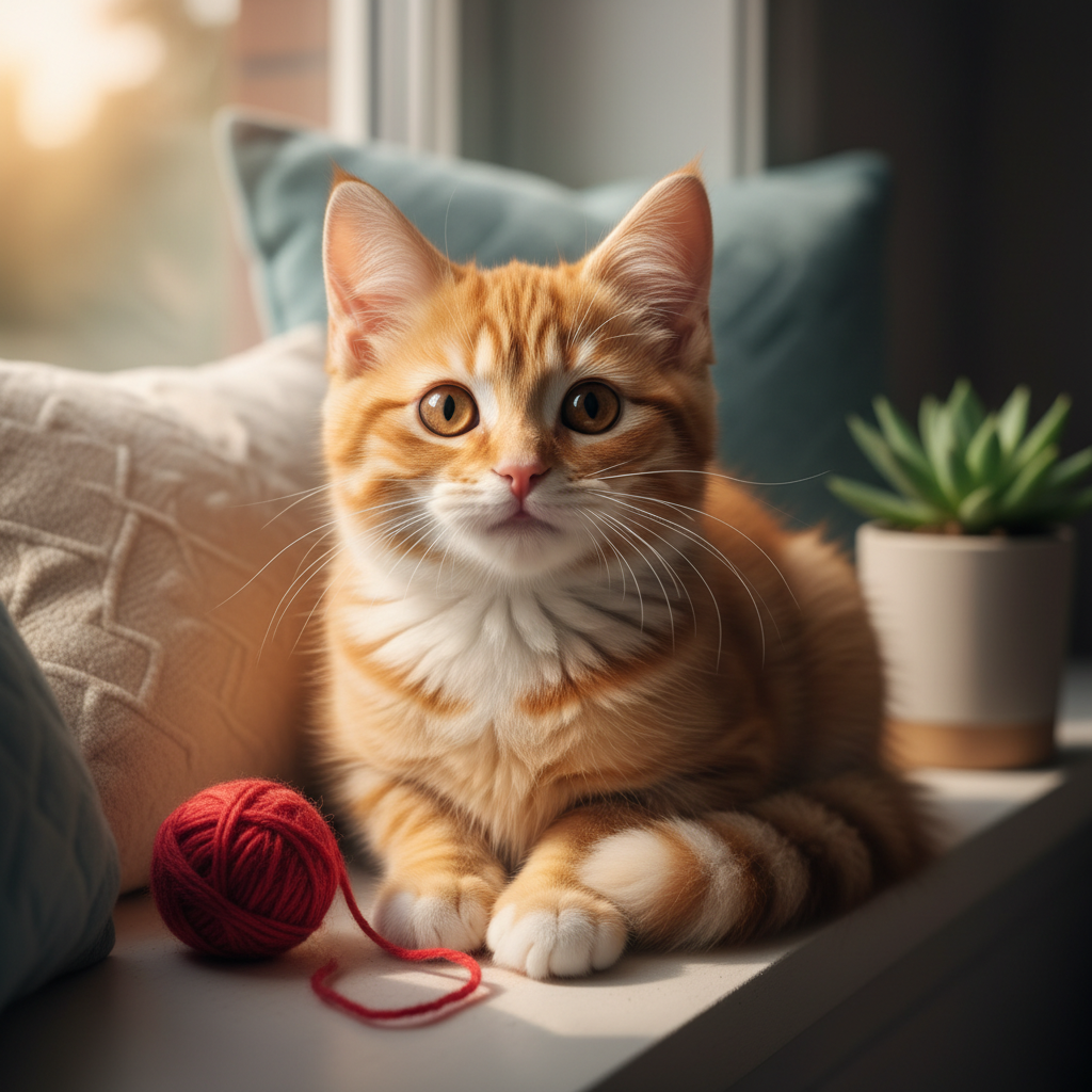 Elegant Siamese Cat Portrait AI template — example 4 of 4