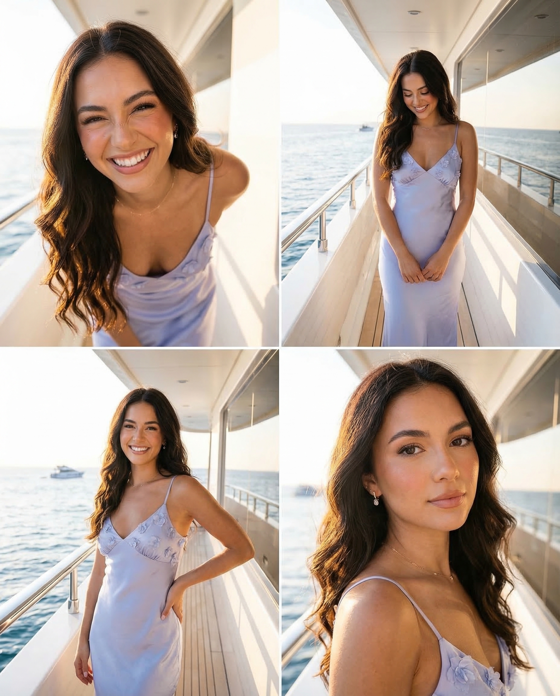Golden Hour Yacht Candid Grid example 2
