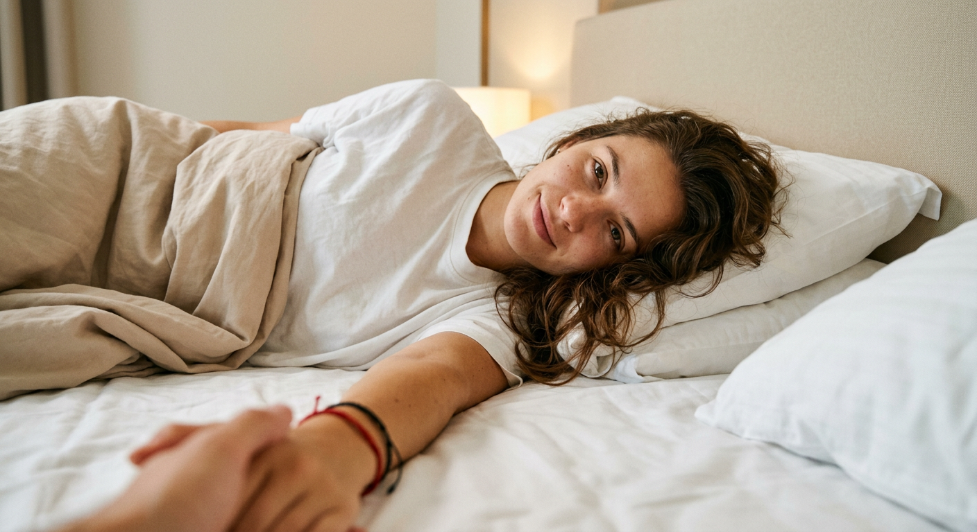 Candid Morning Bedside Selfie example 3