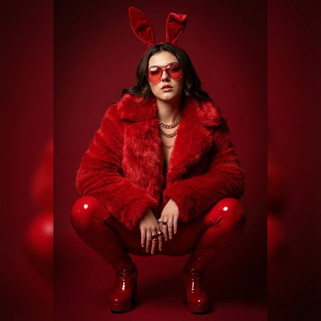 Red Leather Editorial Muse Template