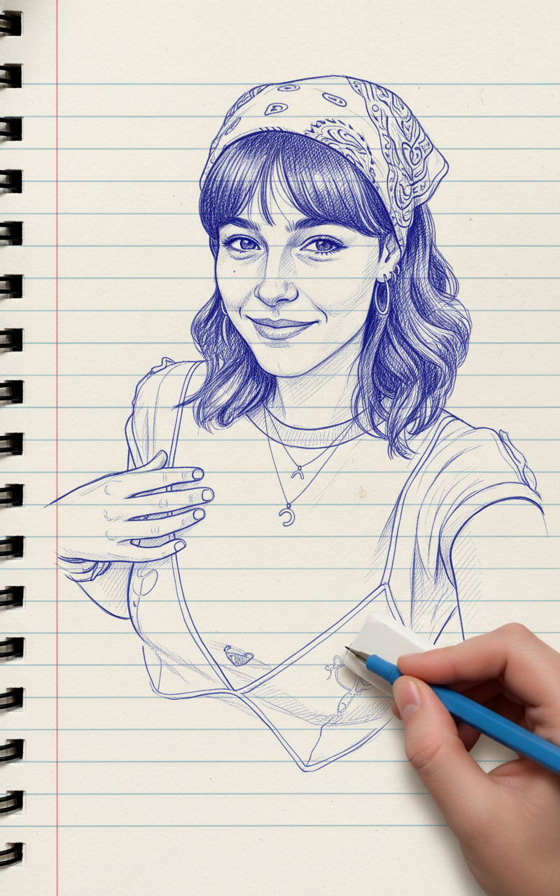 Blue Pencil Sketching