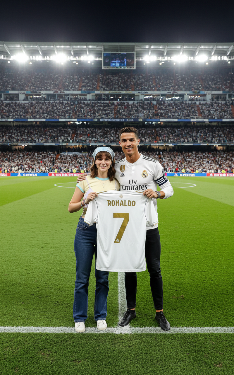 Photo with Ronaldo(Real Madrid)
