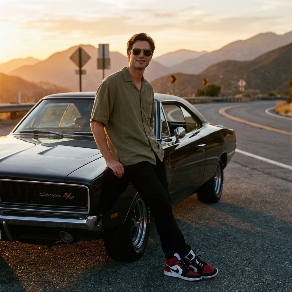Golden Hour Cinematic Portrait (Male)