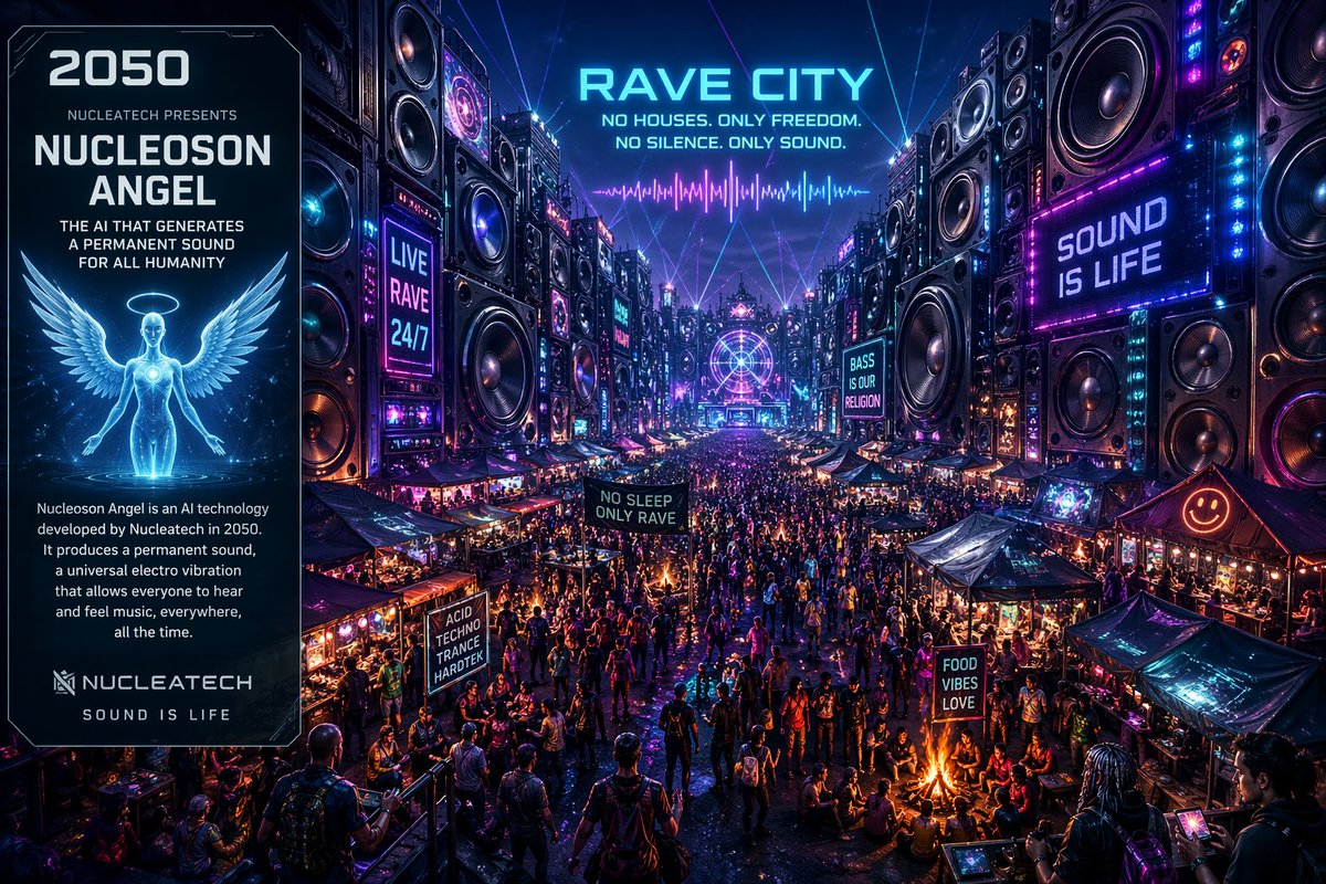 Futuristic Cyberpunk Music Market reference image 1