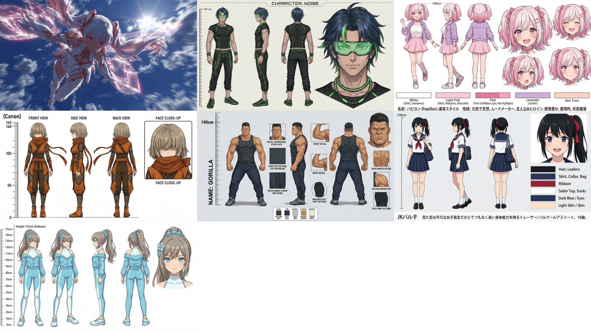 High-Speed Anime Battle with Multiple Character References reference image 1