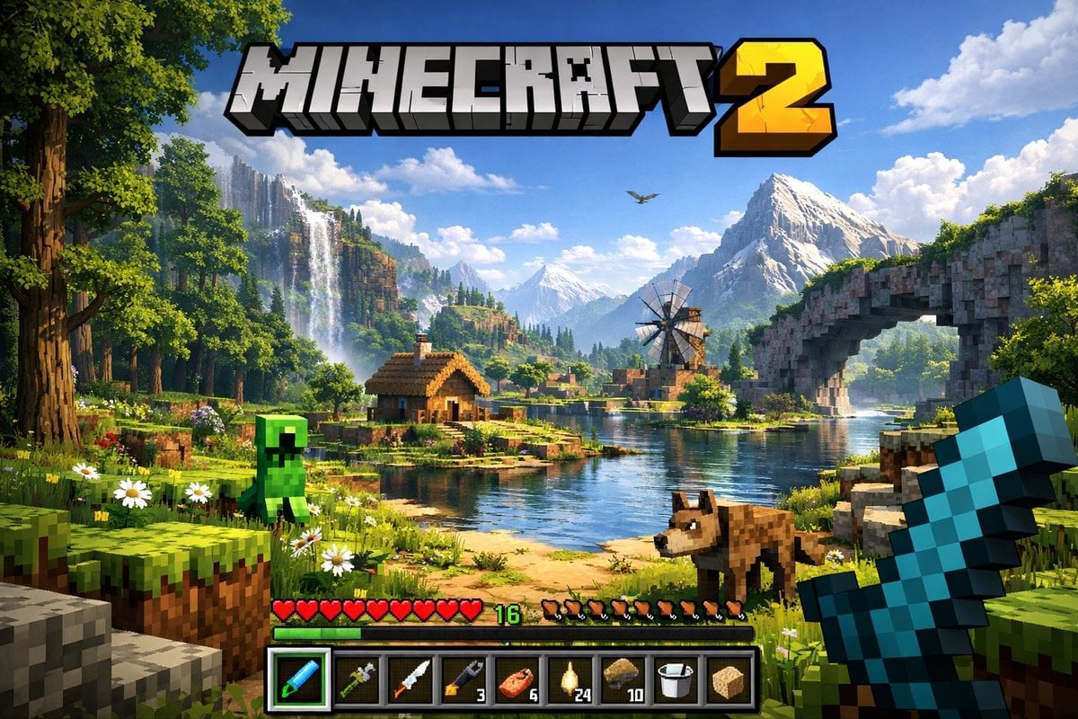 Minecraft Next-Gen Voxel World Screenshot