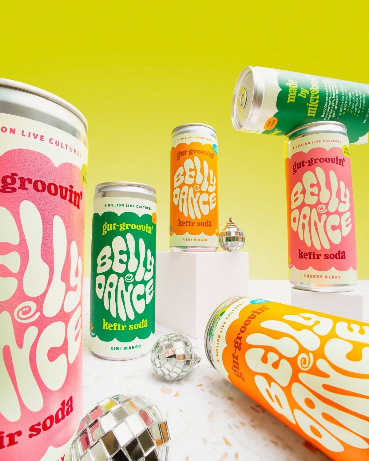 Retro Disco Beverage Showcase
