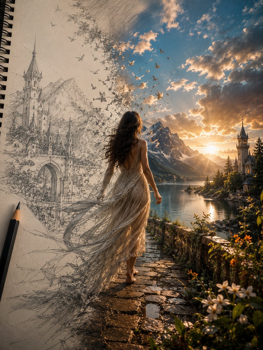 Unfinished Sketch Comes Alive Portrait