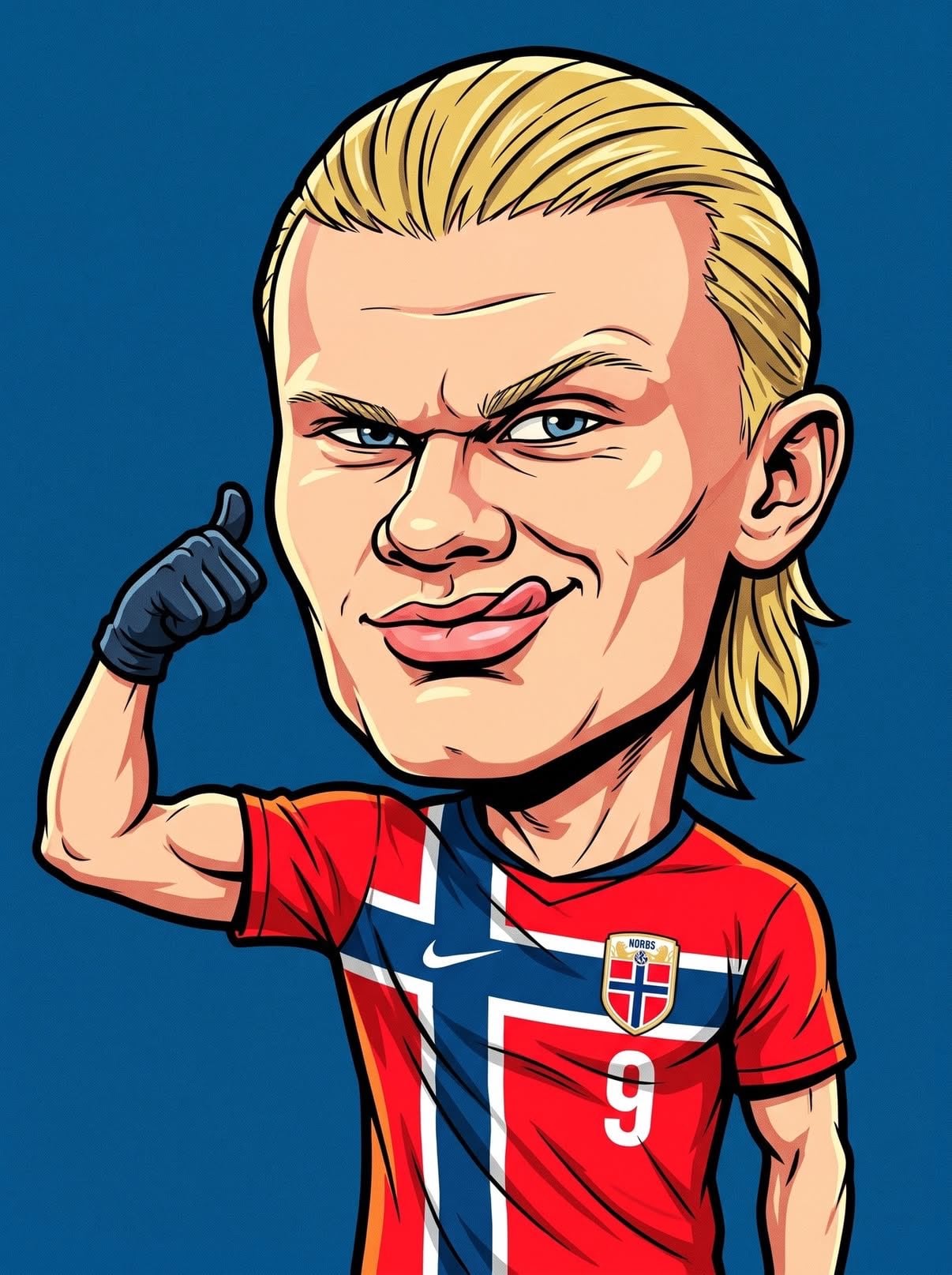 Bold Editorial Cartoon Character Illustration