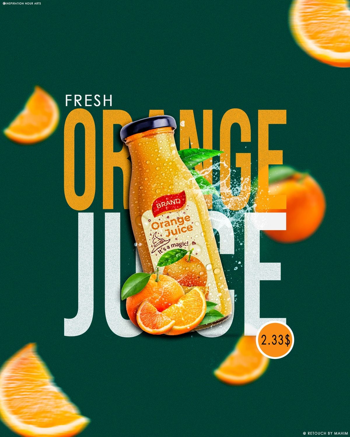 Fresh Orange Juice Social Media