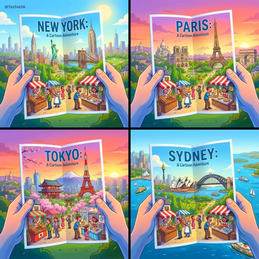 City Posters by Nano Banana Pro