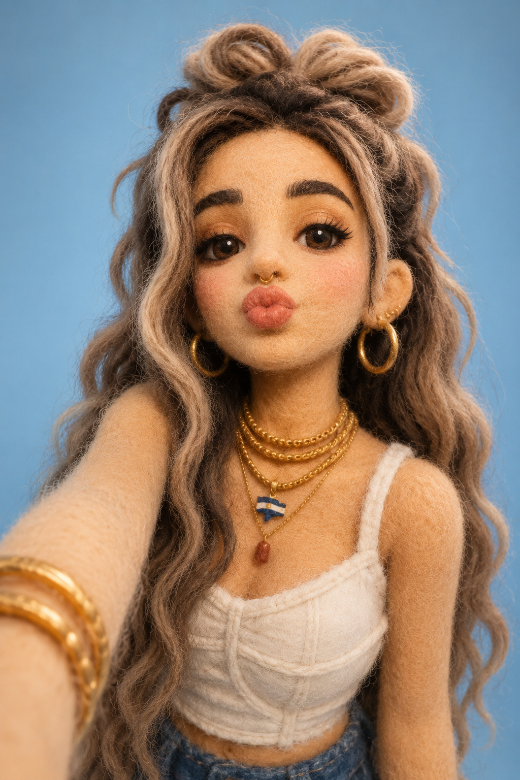 Felt & Knit 3D Character — Photo-Exact Face, Pixar-Quality Plush Figurine