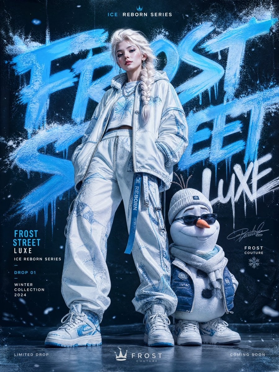 Frozen Street Luxe Graffiti Fashion Campaign