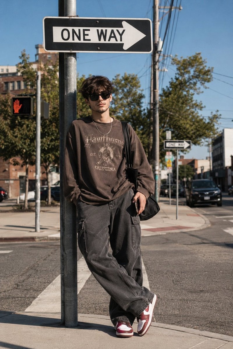 Cinematic Korean Streetwear Street Portrait