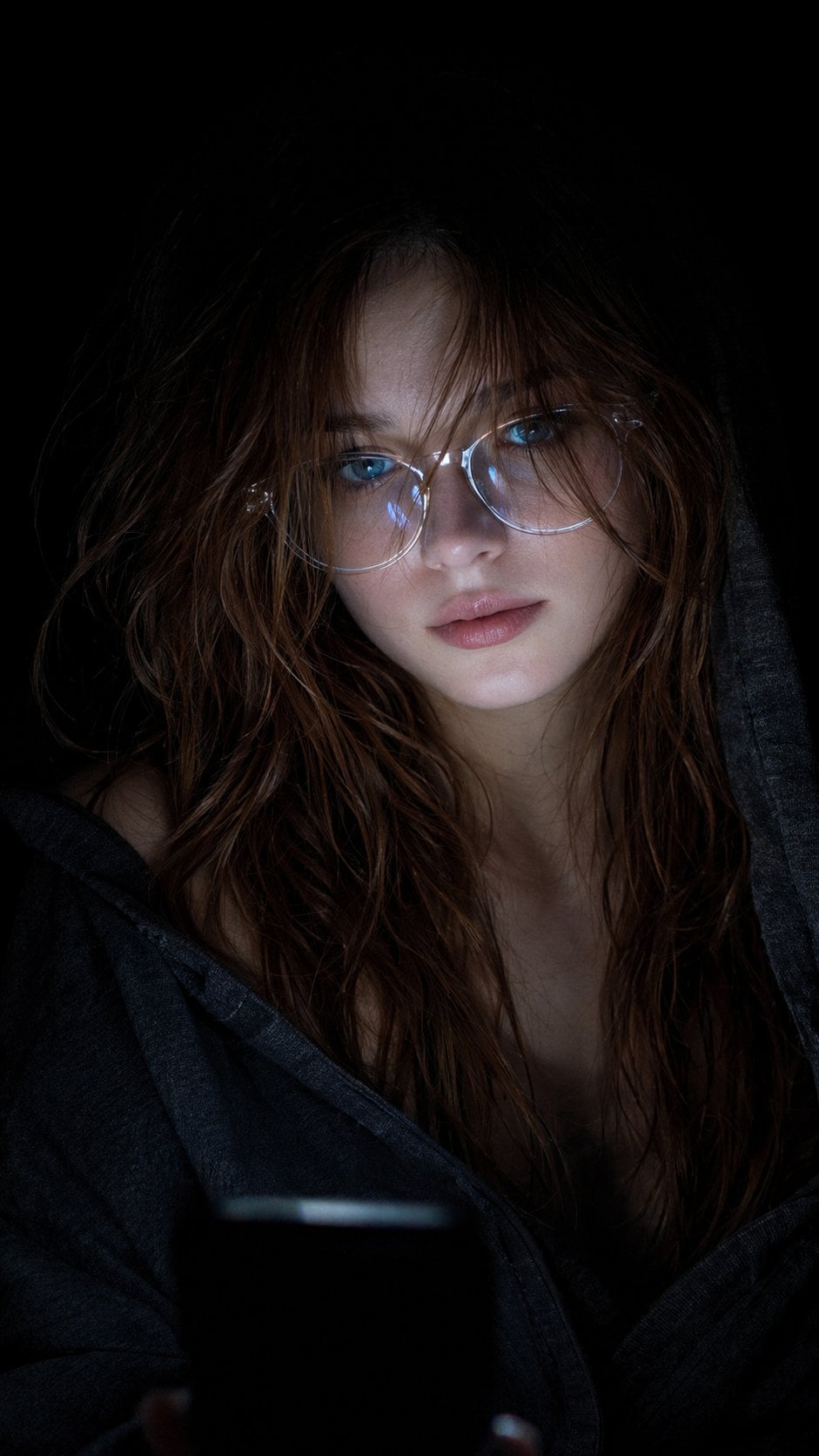 Introspective Glow Portrait