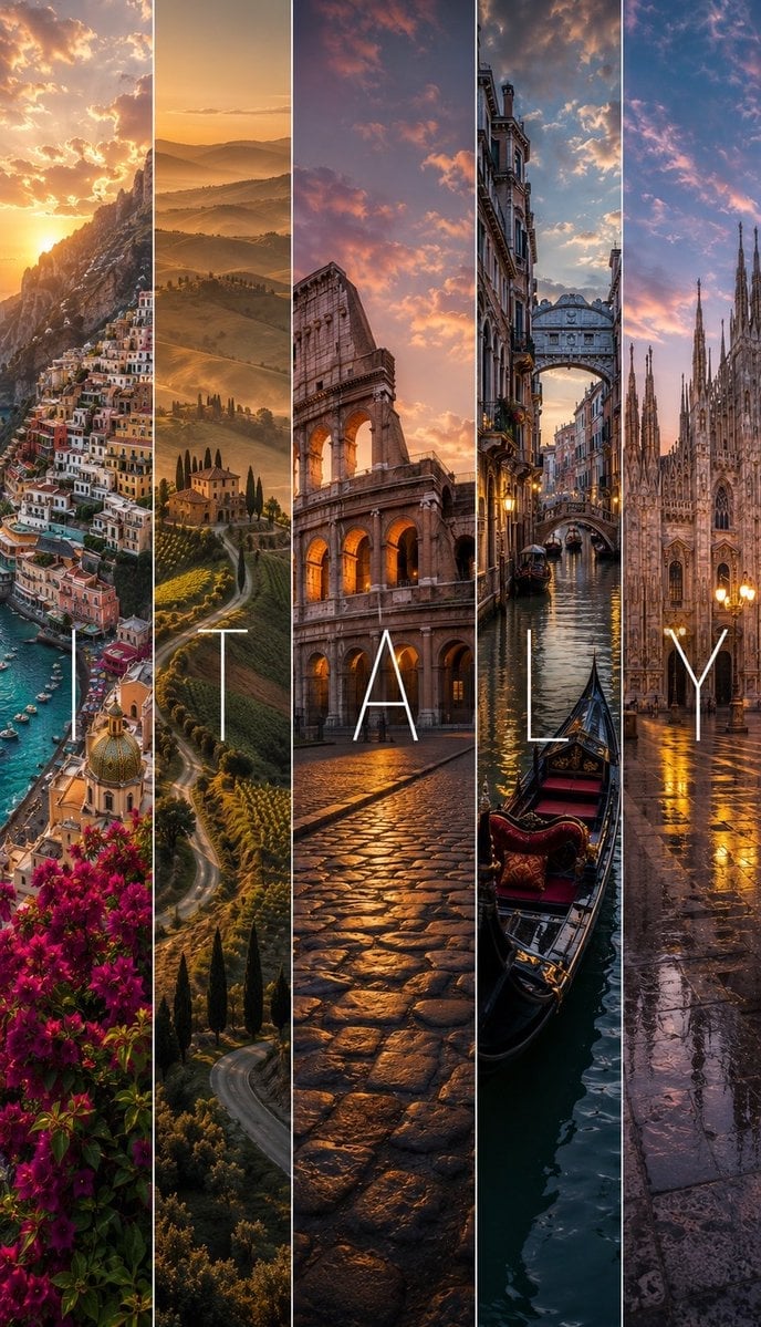 Cinematic Destination Letter Panel Poster