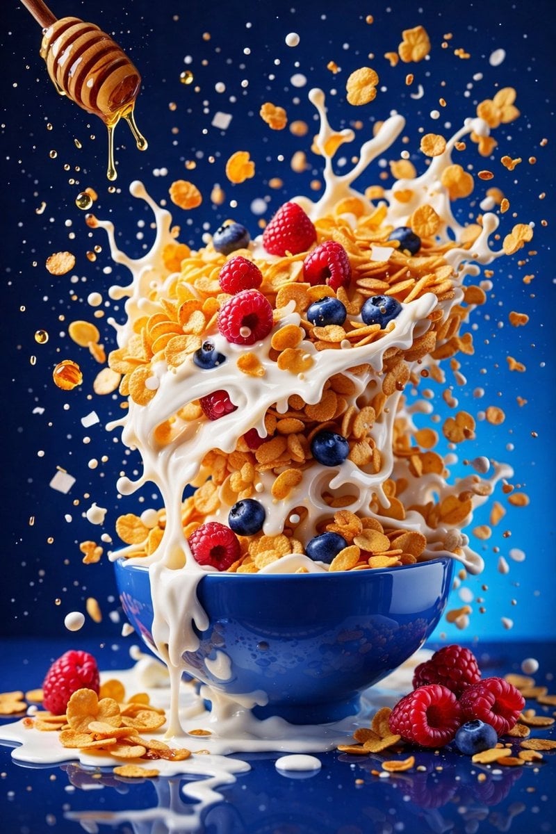 Dynamic Smoothie Bowl Food Photography