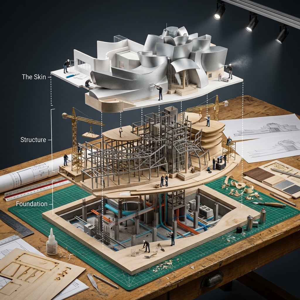 Building Exploded View Architectural Diorama