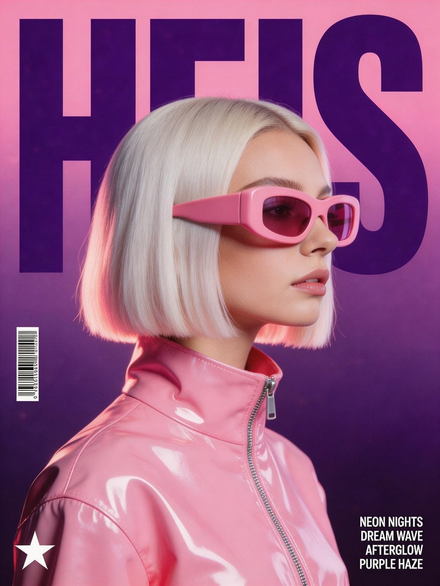 Synthwave Music Poster Retro Futuristic