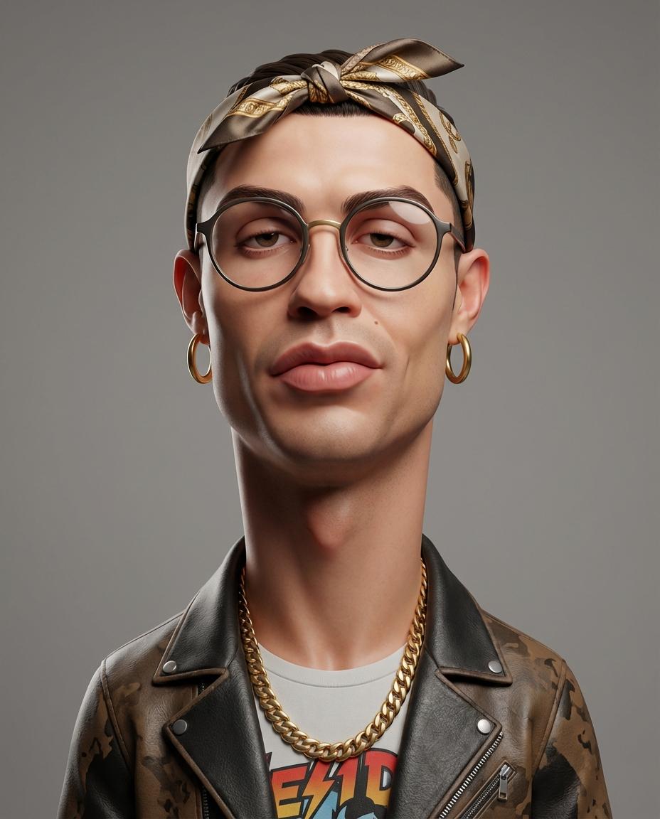 Exaggerated 3D Caricature Character