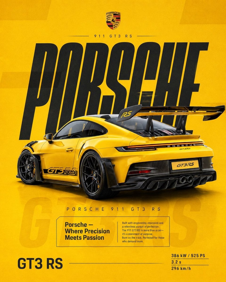 Dual Car Typography Poster Series