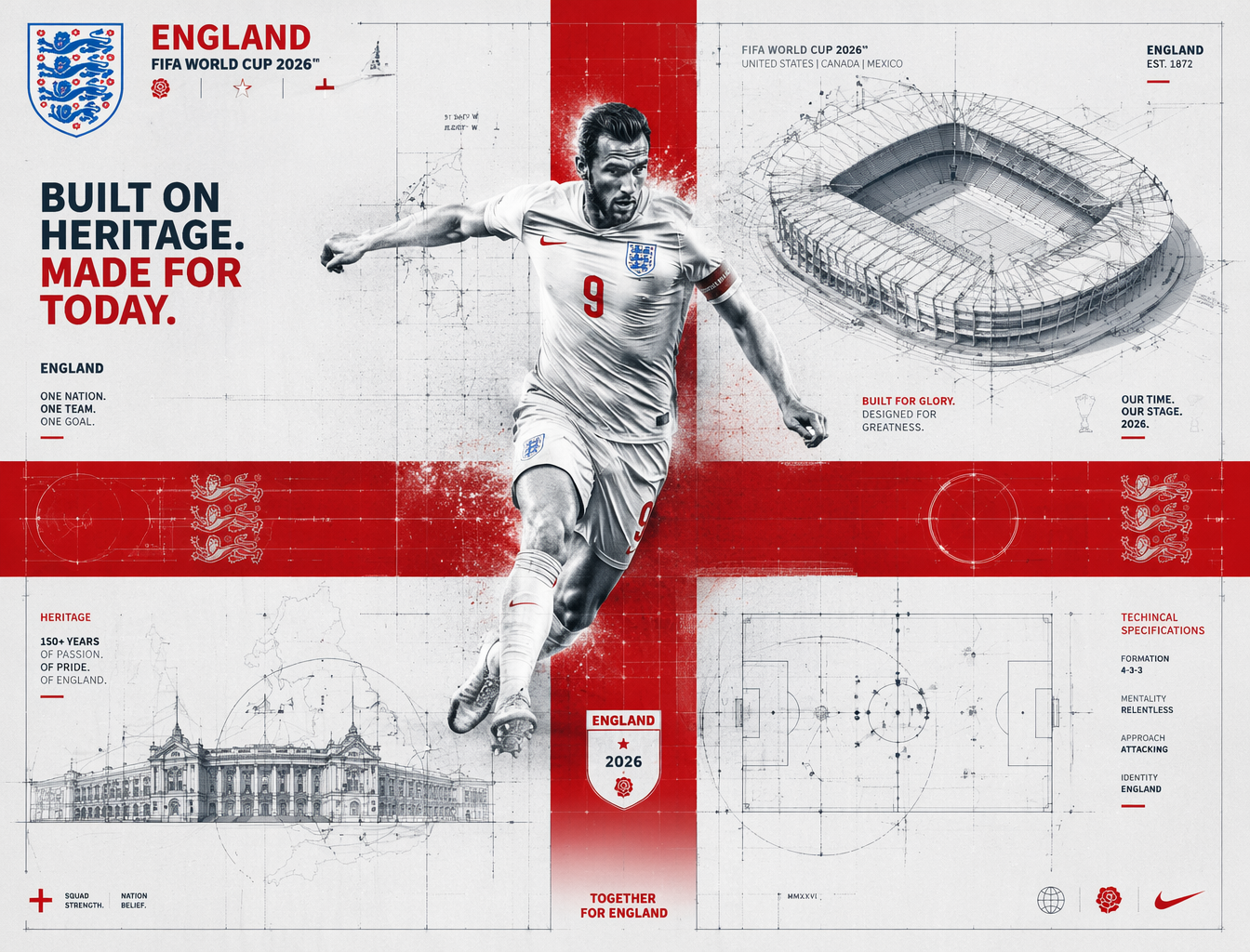 FIFA 2026 England — Blueprint Heritage