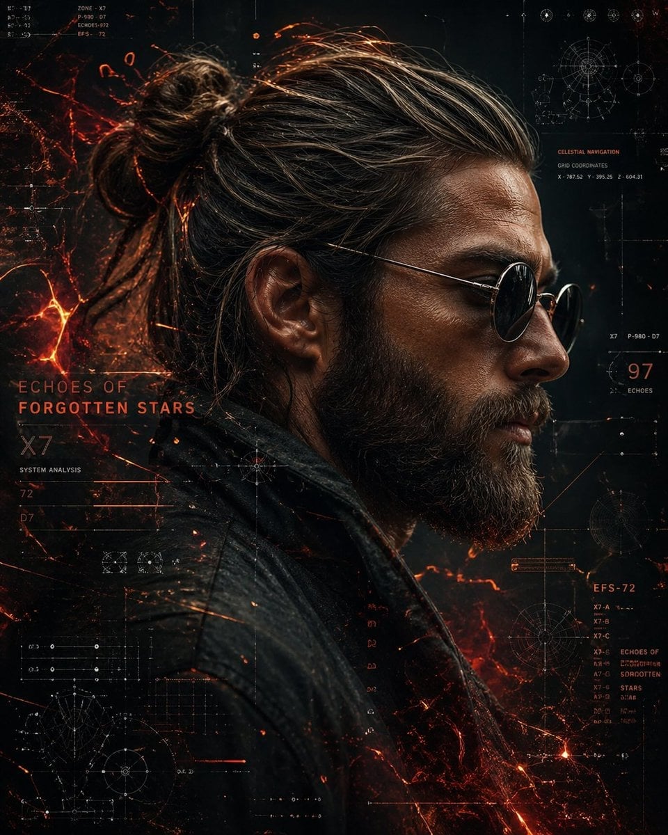 Cinematic Sci-Fi Commander Side Profile Portrait