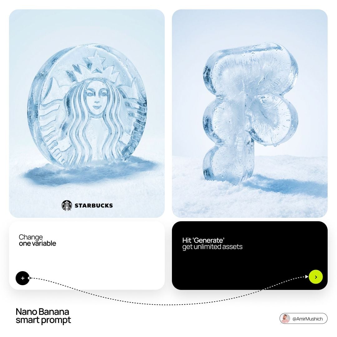 Brand Ice Sculpture Product Photography