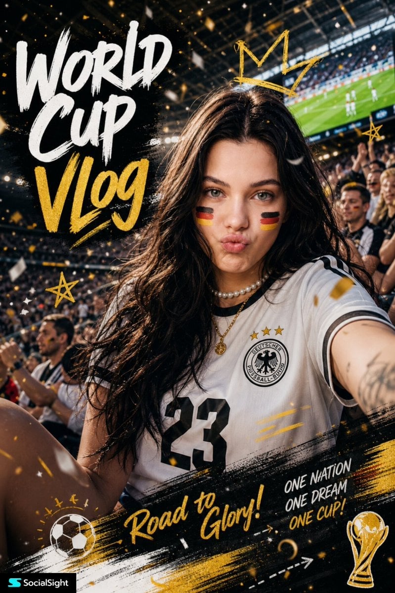 Fifa Stadium Fan Portrait Poster