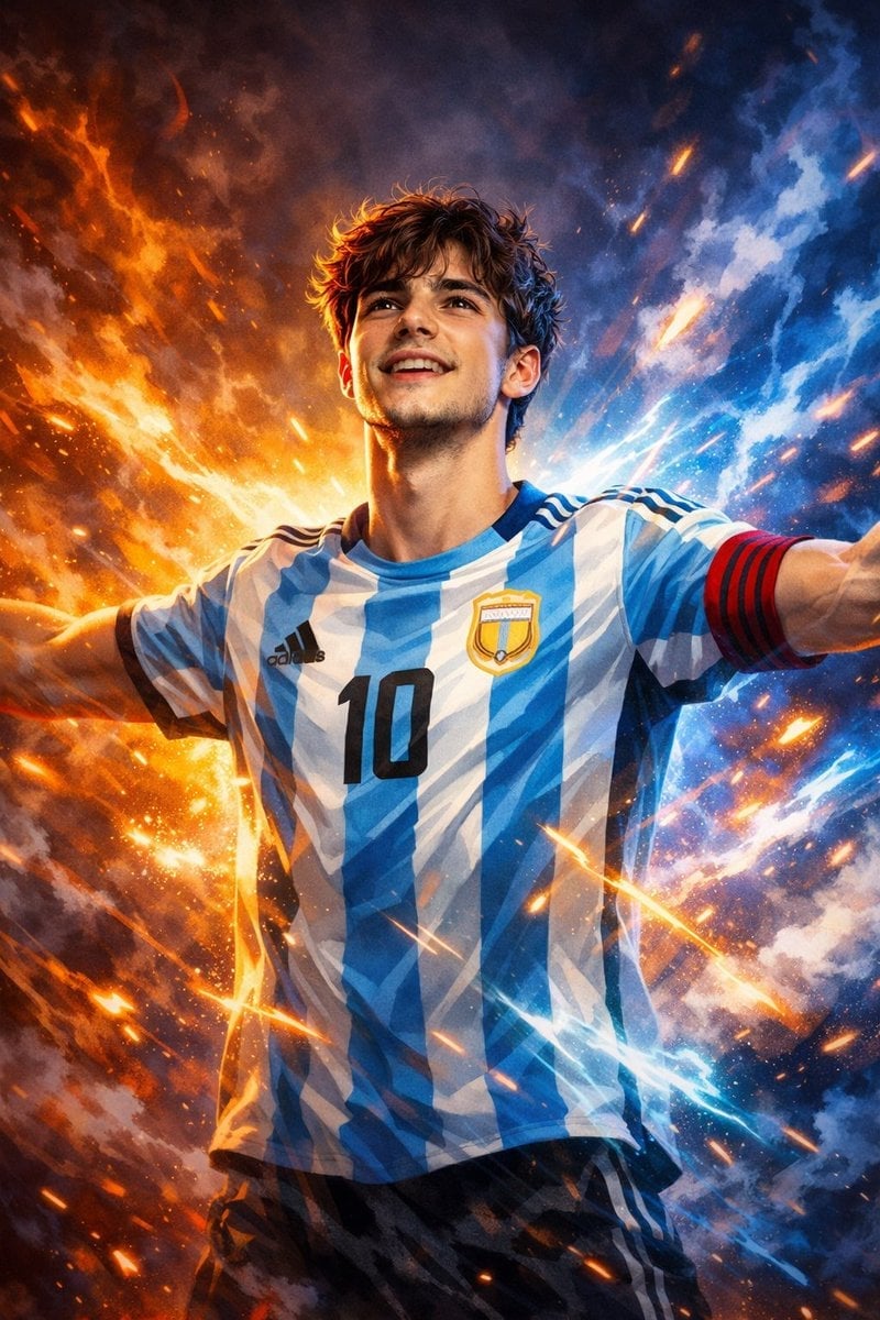 Victory Aura Football Poster