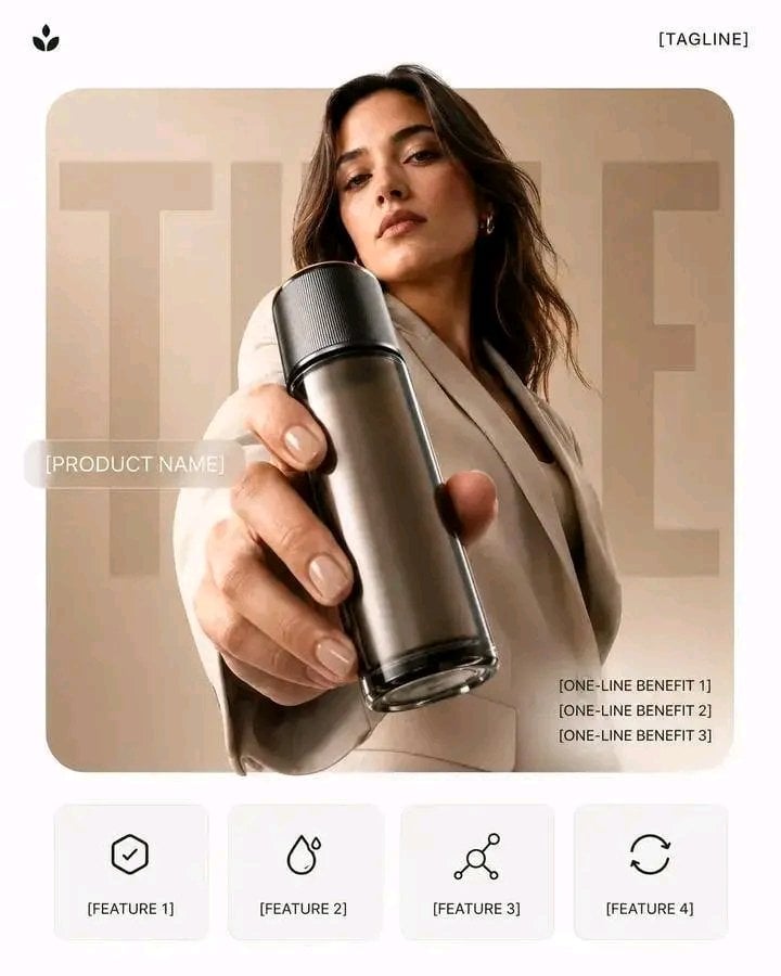 Premium Vertical Product Campaign Poster