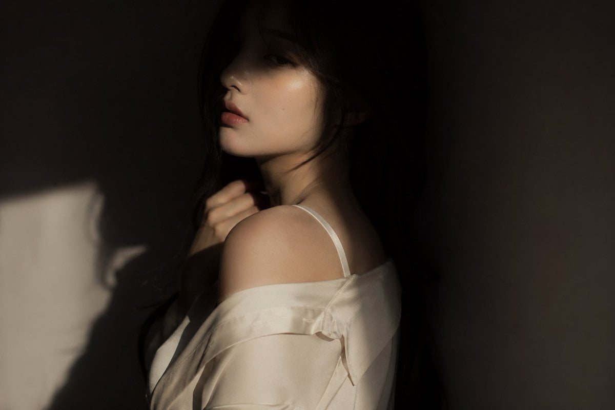 Korean Idol Partial Shadow Editorial Portrait