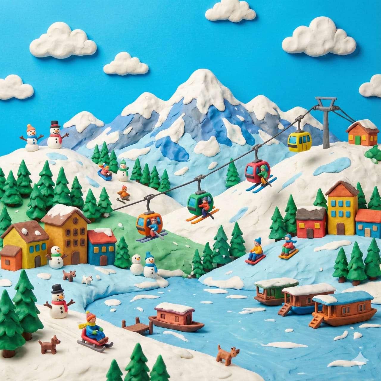 Clay Miniature Landmark Travel Diorama