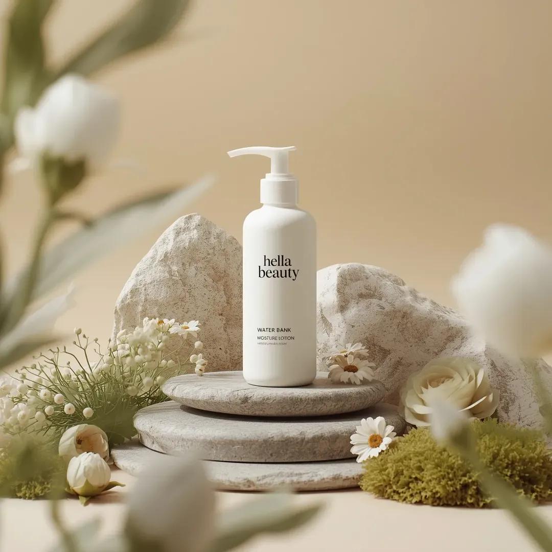 Botanical Skincare Minimal Product Advertising