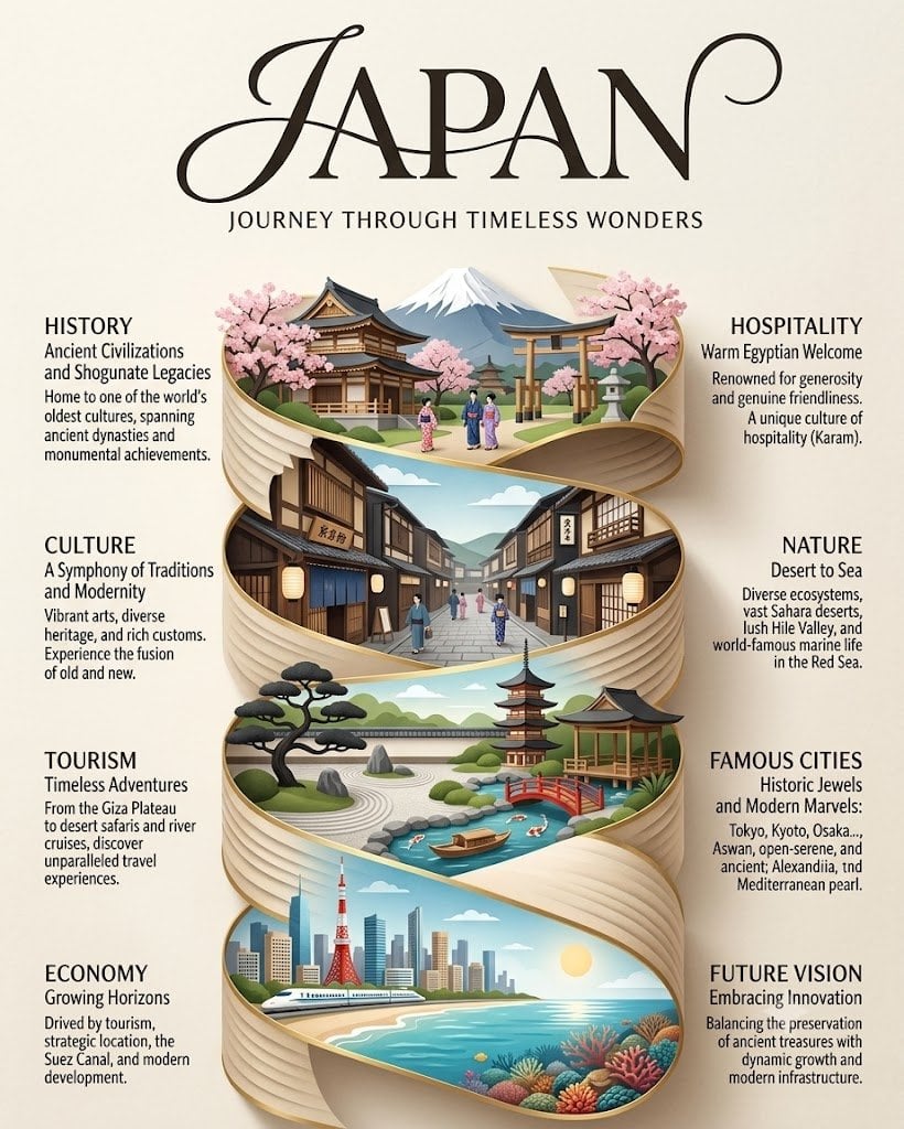 Japan Travel Brochure Poster