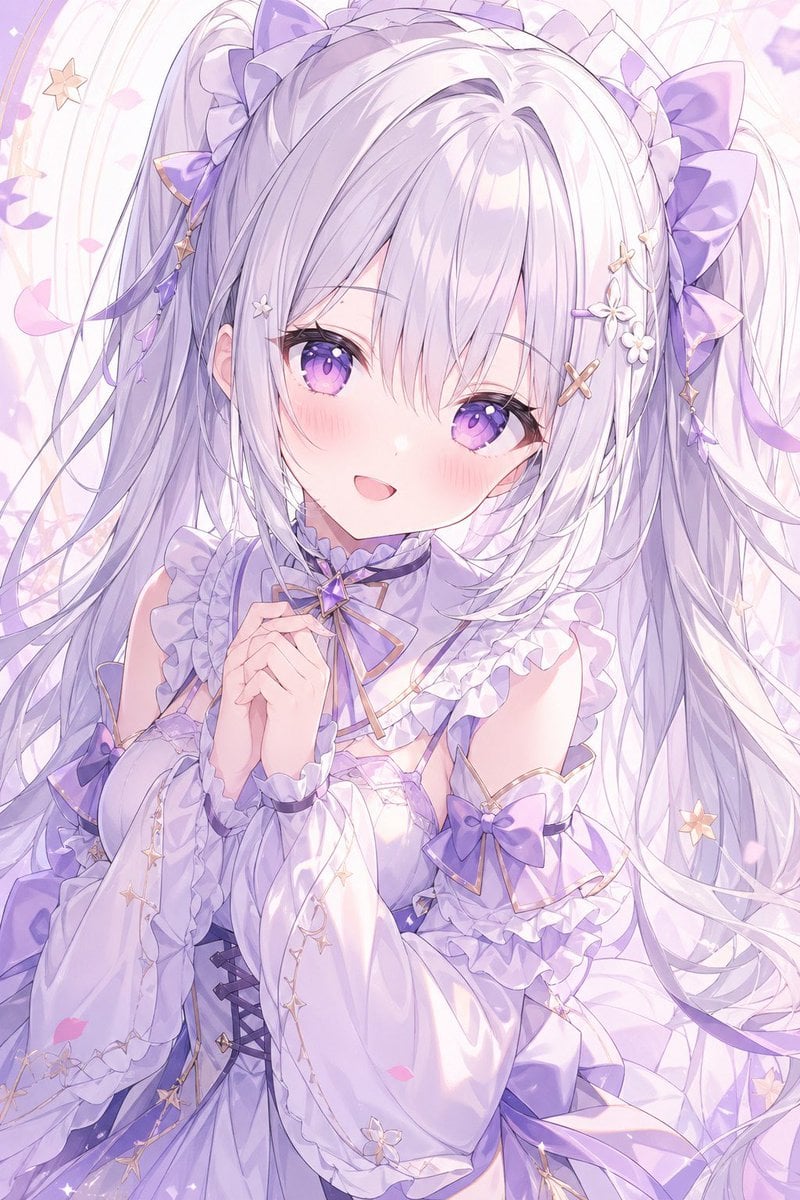 Gpt2 Profile Avatar Pastel Lavender Anime Girl Portrait