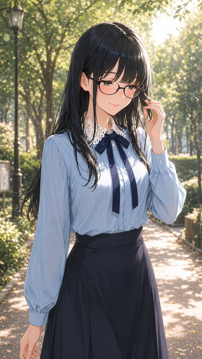 Gpt2 Profile Avatar Portrait of a Gentle Woman with Glasses