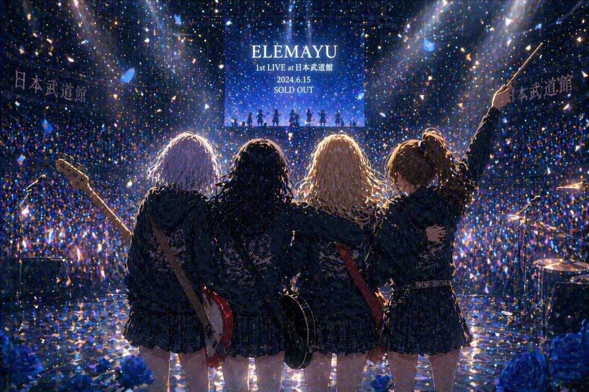 Gpt2 Social Media Post Anime Band Finale at Budokan