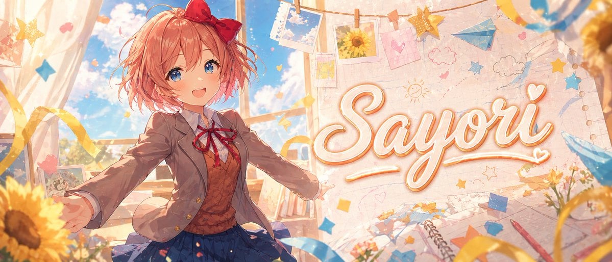 Gpt2 Youtube Thumbnail Dreamy Anime Sayori Banner