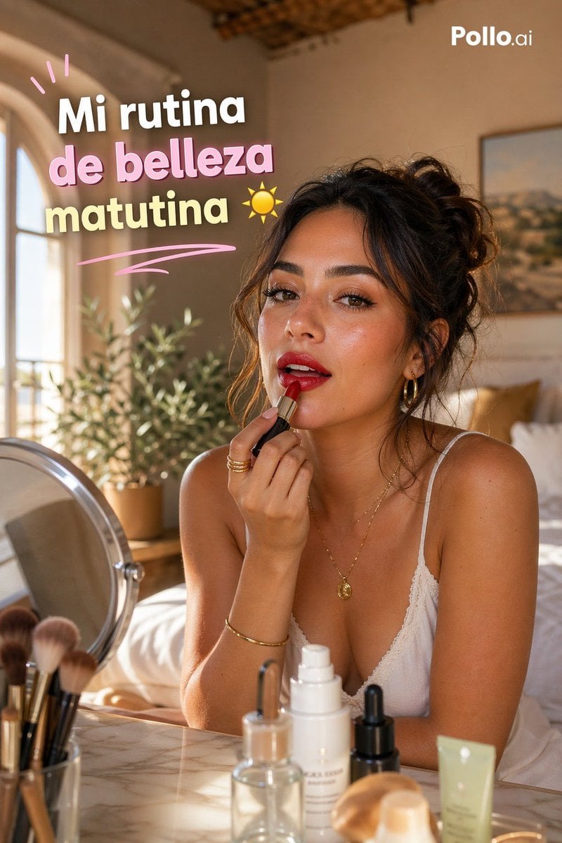 Gpt2 Youtube Thumbnail Spanish Grwm Morning Beauty Thumbnail