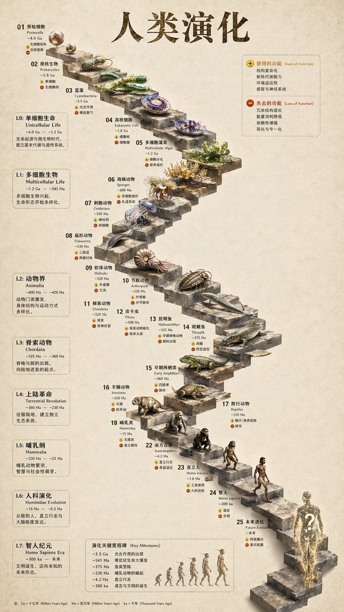Gpt2 3d Stone Staircase Evolution Infographic