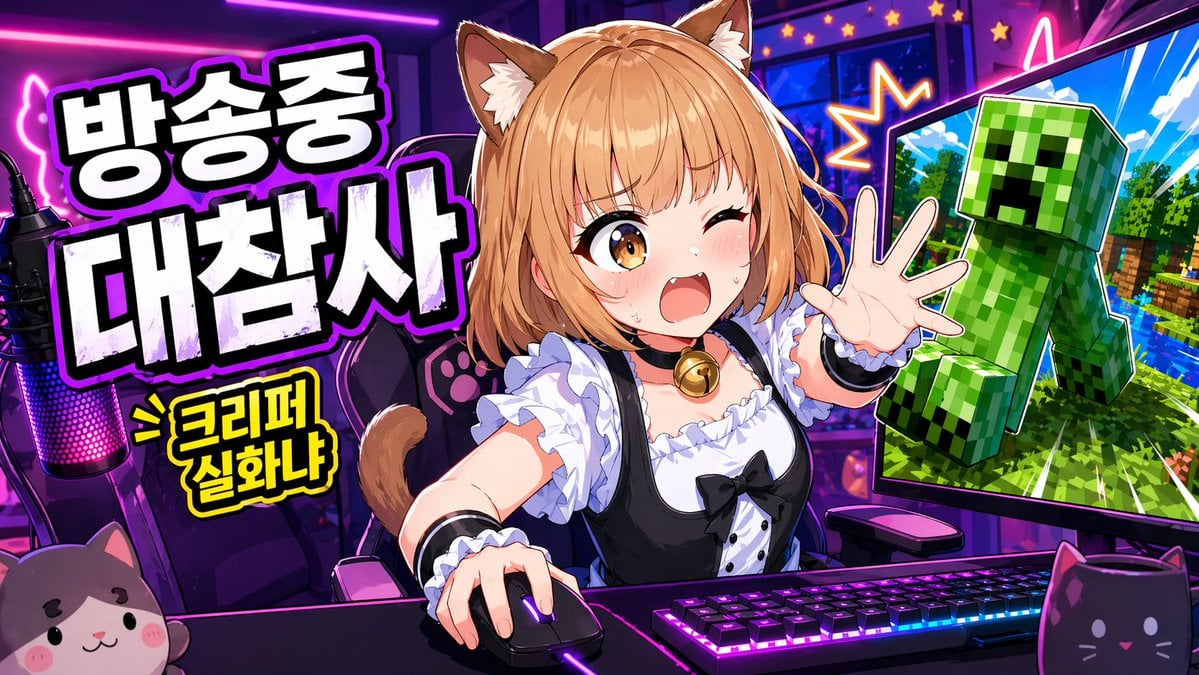 Gpt2 Youtube Thumbnail Anime Vtuber Minecraft Stream Thumbnail