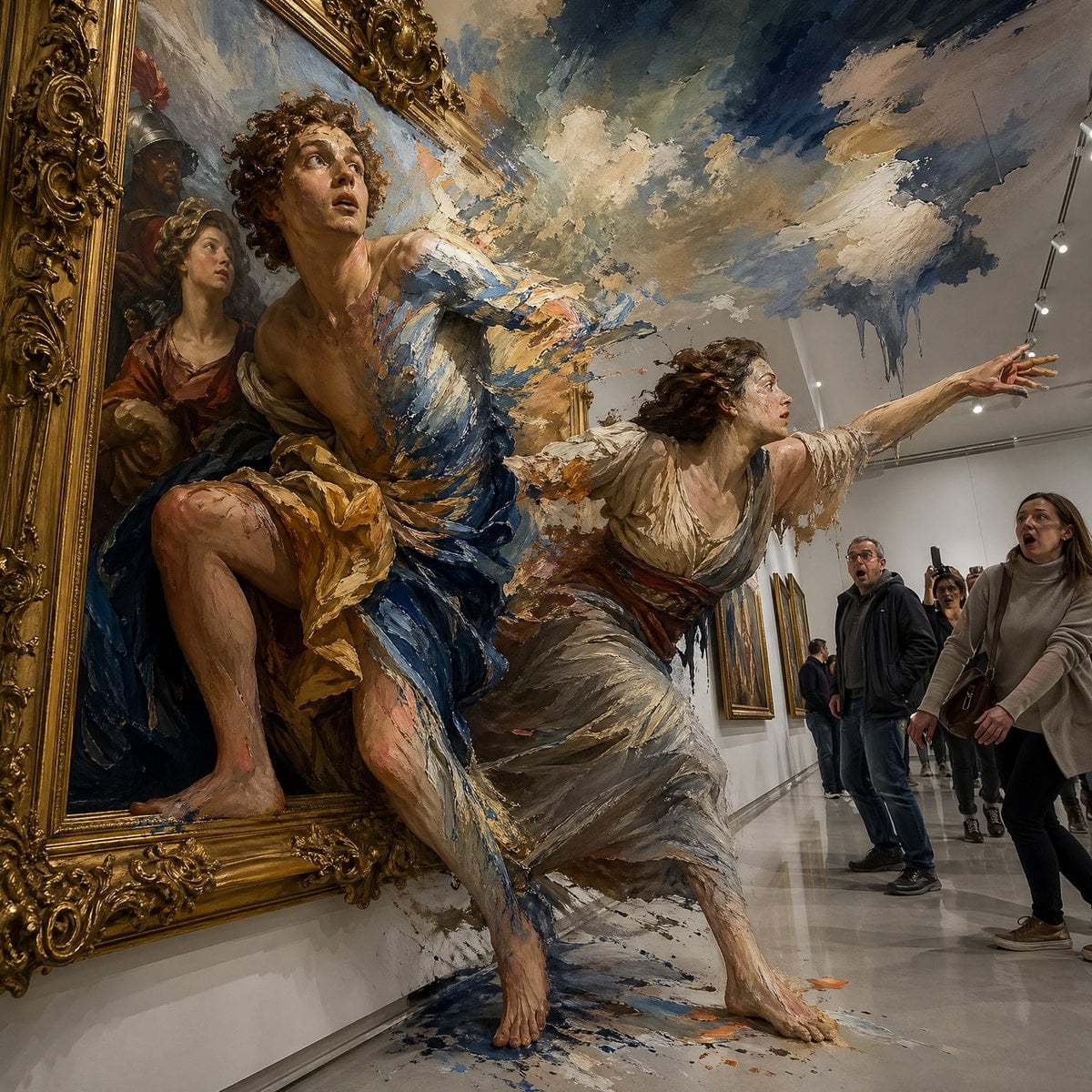 Gpt2 Comic Storyboard Surreal Baroque Painting Reality Fracture