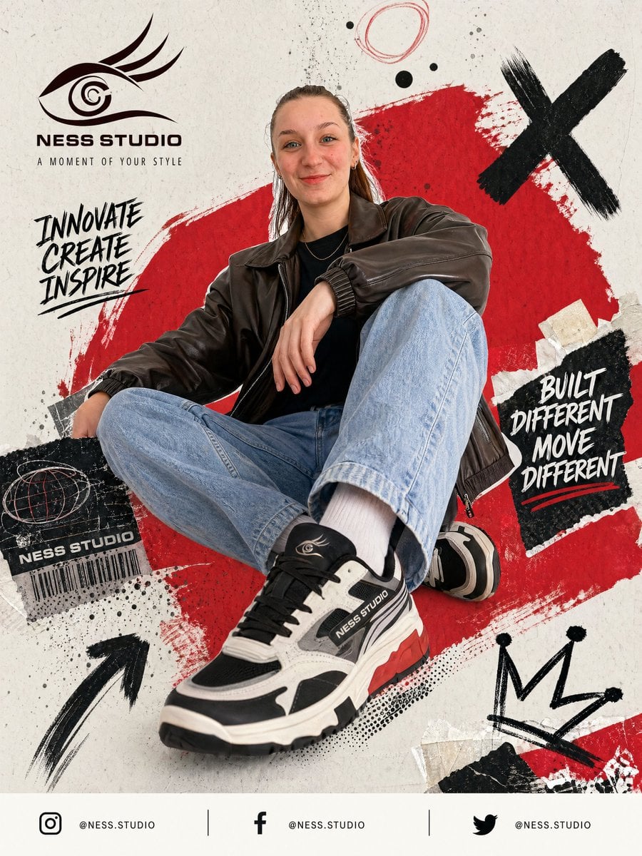 Gpt2 Product Marketing Streetwear Sneaker Poster Ad