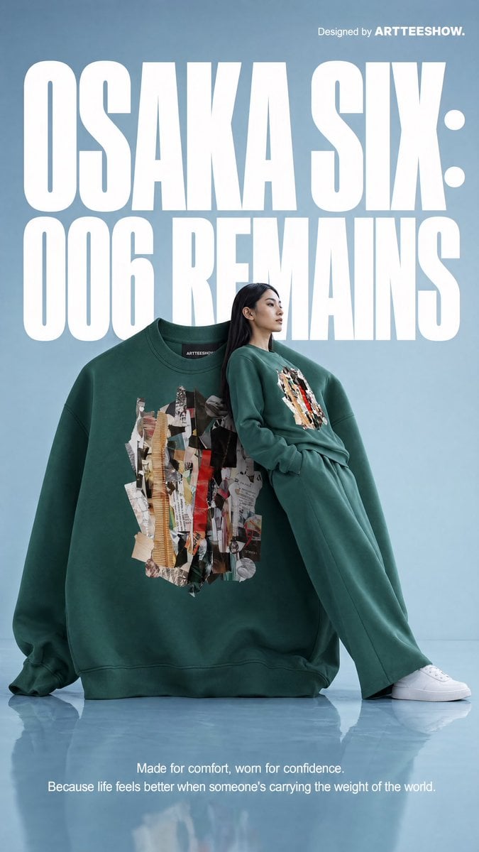 Gpt2 Product Marketing Editorial Osaka Six Sweatshirt Ad
