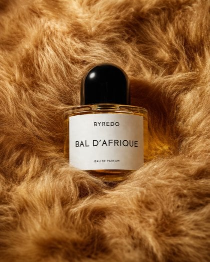 Gpt2 Product Marketing Editorial Perfume Bottle in Golden Fur