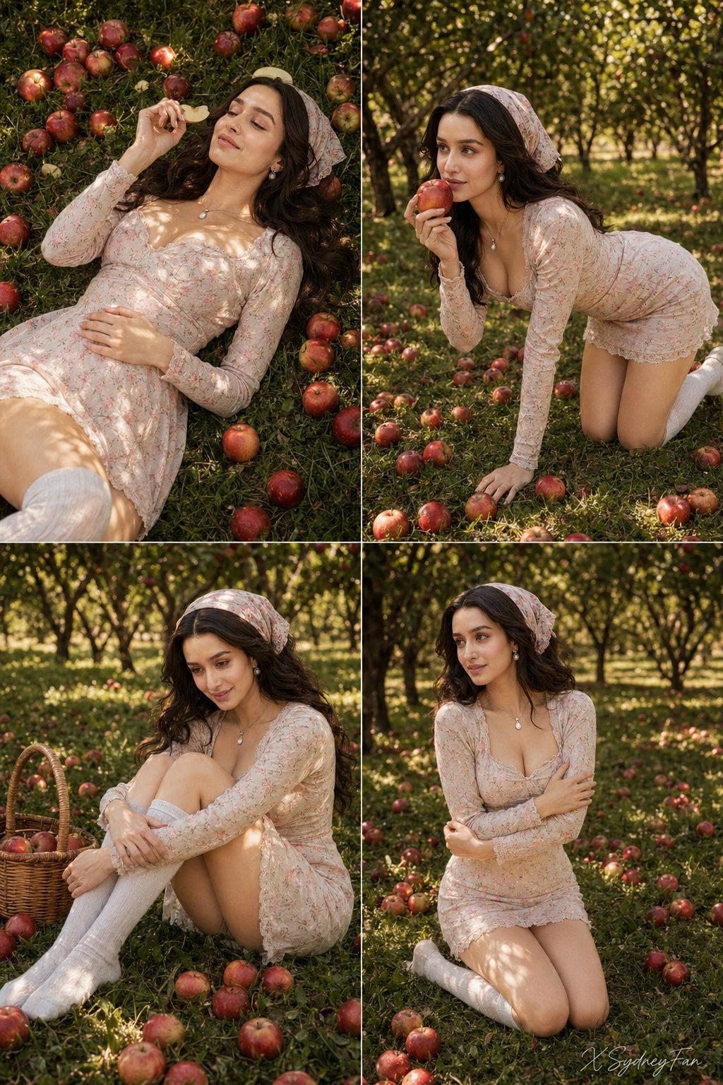 Nano Banana Apple Orchard Collage