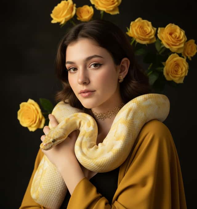 Yellow Python Portrait Shoot preview