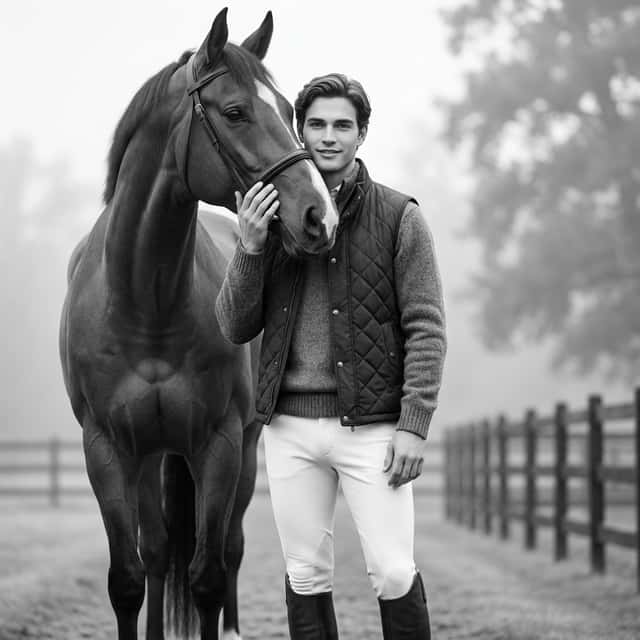 B&W Equestrian Horse preview