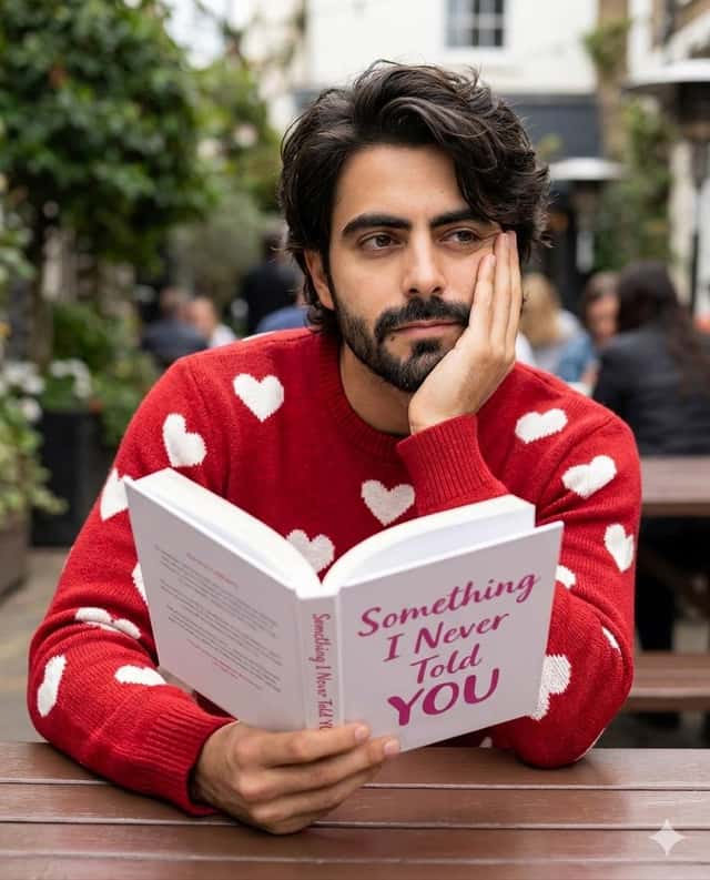 Man Reading Book Outdoors preview